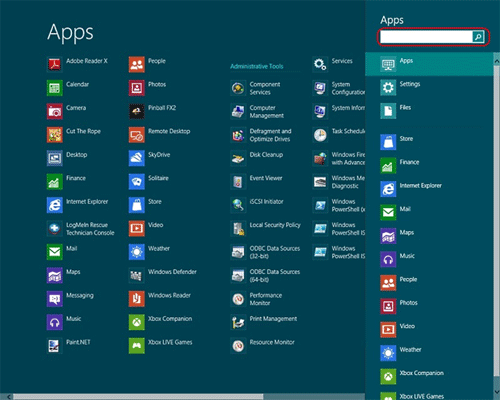 Windows 8 Search